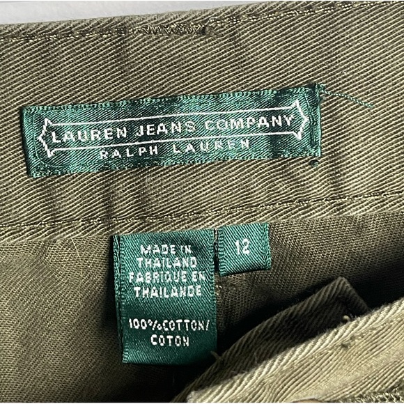 Lauren Jeans Co Green Crop Plus Size 12 - Picture 6 of 8